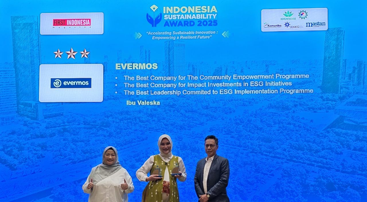 Evermos Raih Penghargaan “Perusahaan Terbaik untuk Program dan Inisiatif Pemberdayaan Komunitas” di Indonesia Sustainability Award 2025
